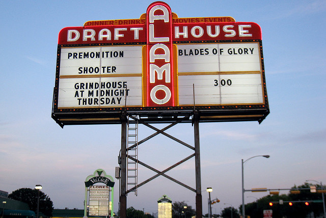Alamo Drafthouse marquee