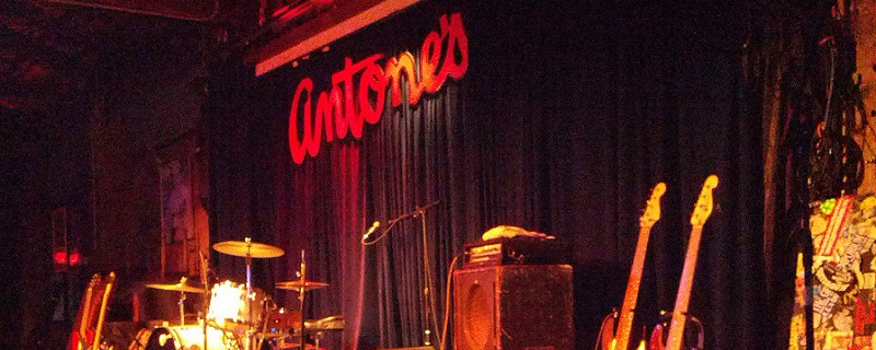 At Antone's for the Austin Blues Society Open Blues Jam.