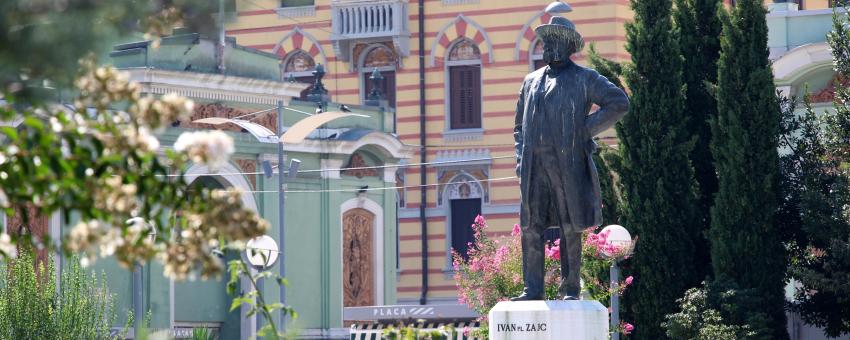 Rijeka - Spomenik Ivanu pl. Zajcu u Rijeci