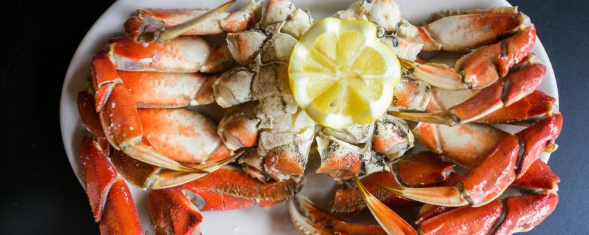 Dungeness Crab - cooked, chilled and cracked Dungeness Crab - cooked, chilled and cracked
