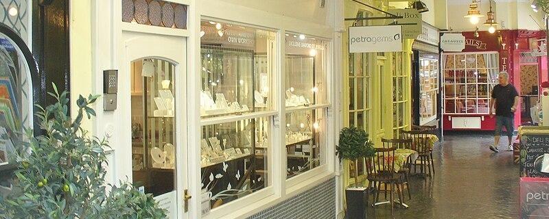 Shopping arcade in St Albans