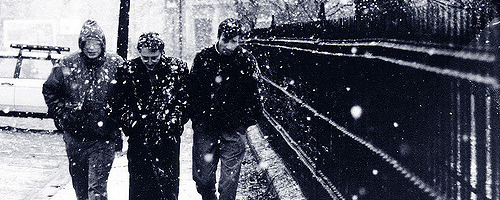 Marching Through Edinburgh Snow