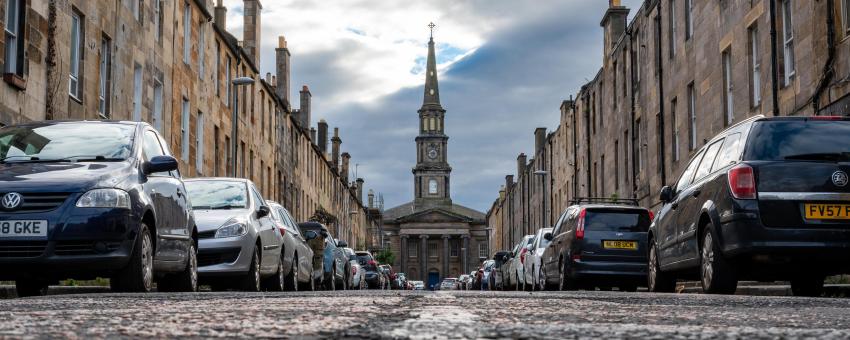 Edinburgh New Town, UNESCO World Heritage site since 1995. Scotland, United Kingdom