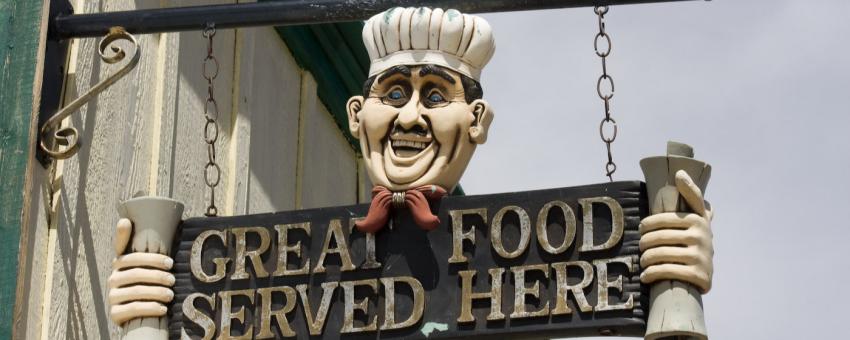 restaurant sign