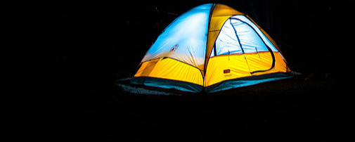 Camping by moonlight