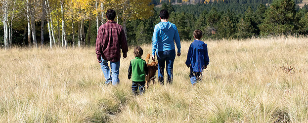 Family Hiking at Hart Prairie2