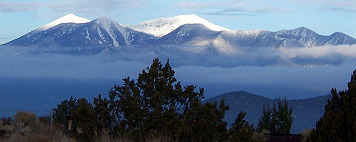 San Francisco Peaks with snow