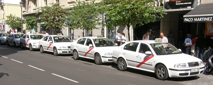 every taxi in Madrid...