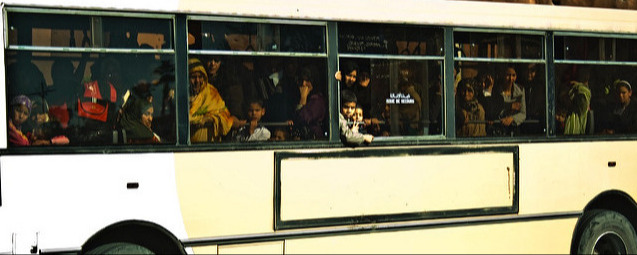 crowded bus