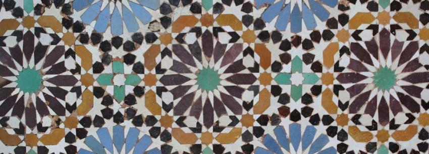 Tilework in the Saadian Tombs, Marrakesh