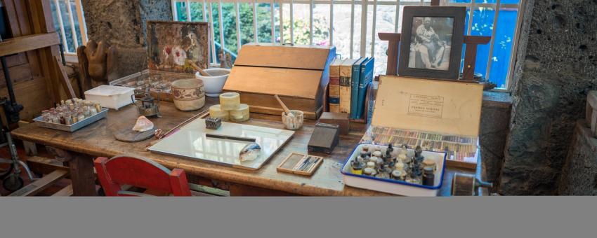 Frida Kahlo's Art Studio at La Casa Azul