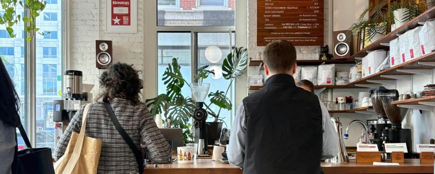 Gracenote coffee shop. Boston.