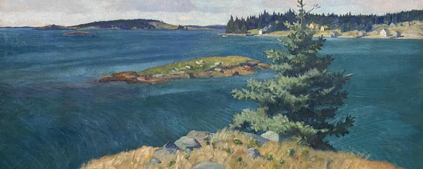 Georges Islands, Penobscot Bay, Maine. By Newell Convers (N. C.) Wyeth