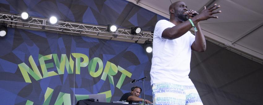 De La Soul at the 2025 Newport Jazz Festival in Newport, Rhode Island.