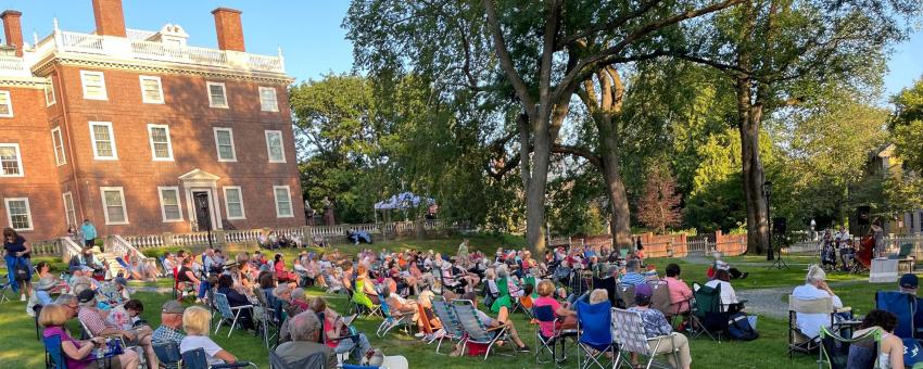 Concert Under the Elms at the John Brown House (Providence, Rhode Island): Atwater-Donnelly with Cathy Clasper-Torch and Erin Lobb Mason.
