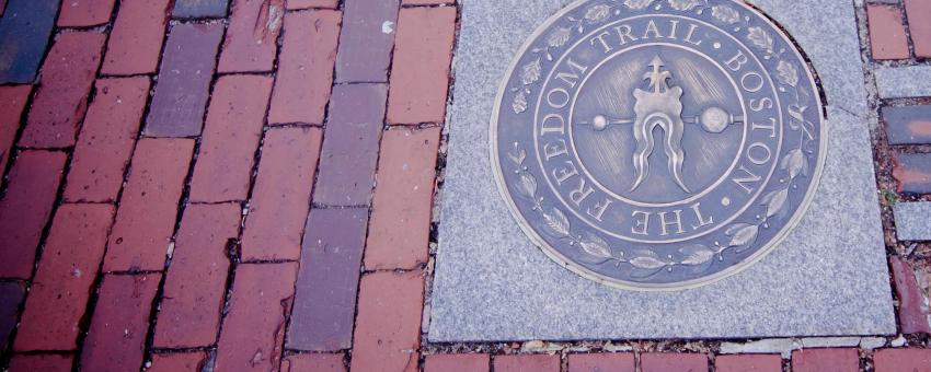 Freedom trail sign
