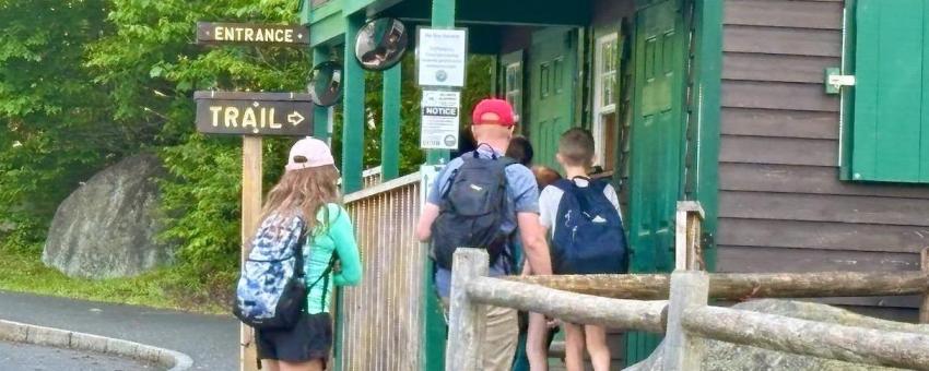 People at Flume Gorge Franconia Notch
