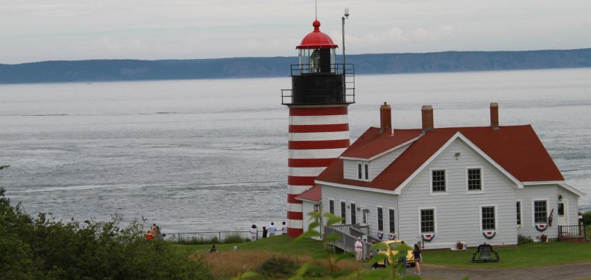 West Quoddy Head Lighthouse in Lubec, ME