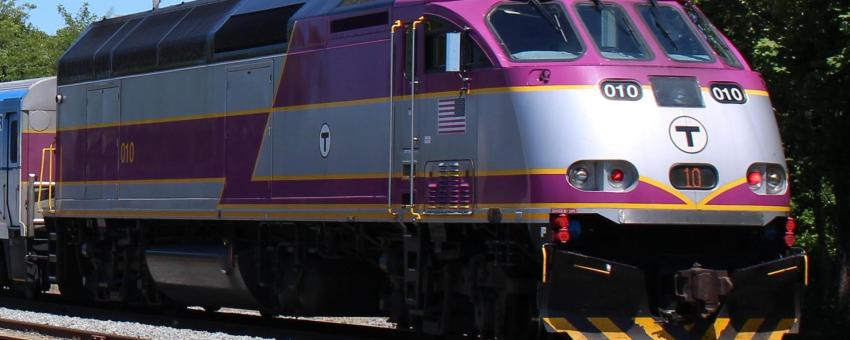 MBTA 010 on the CapeFLYER in June 2013