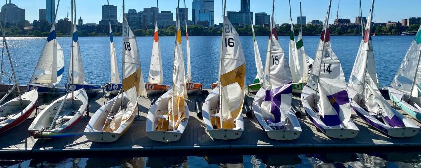 Cambridge, Boston, Skyline, Charles River, Sailboats