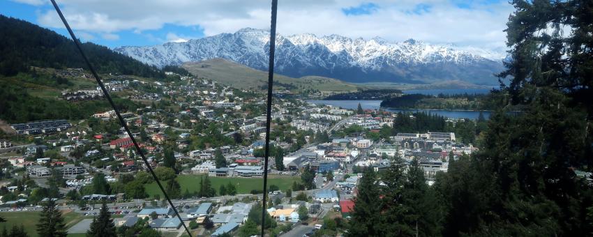The view from Skyline Queenstown