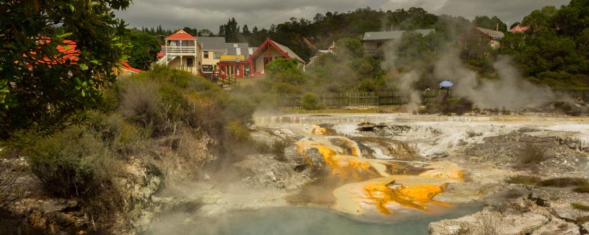 Whakarewarewa Thermal Mauri village, New Zealand