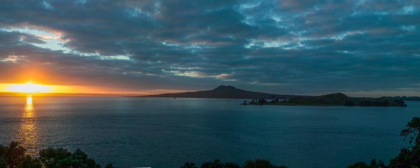 Rangitoto At Sunrise