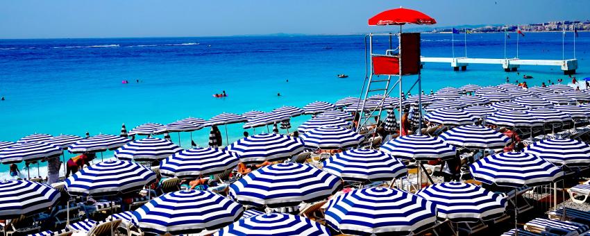 Lifeguard hut, Nice, France