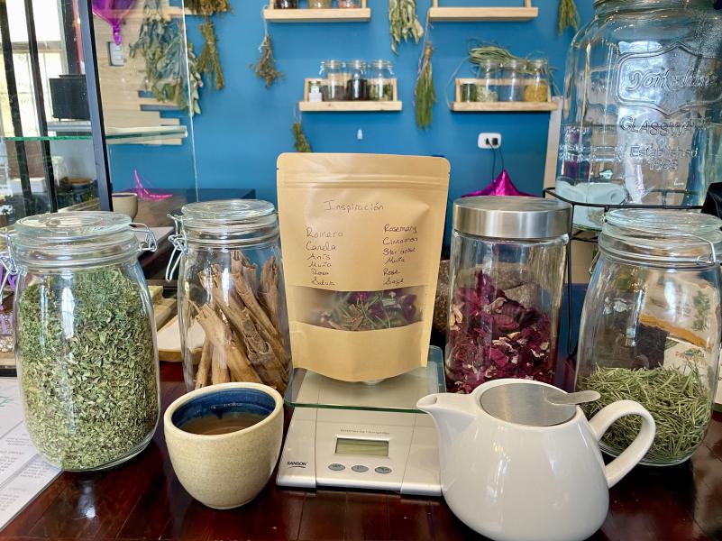 Herbal teas at ImaginaTé