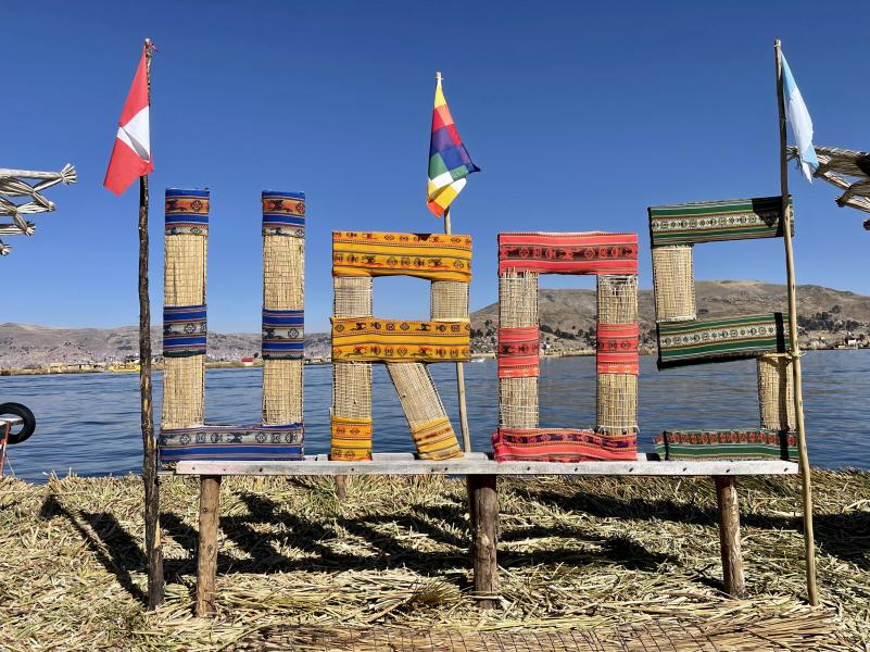 Uros Islands sign