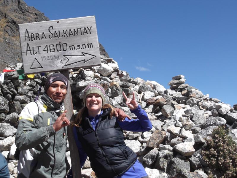 Author at Salkantay Pass 4600 meters