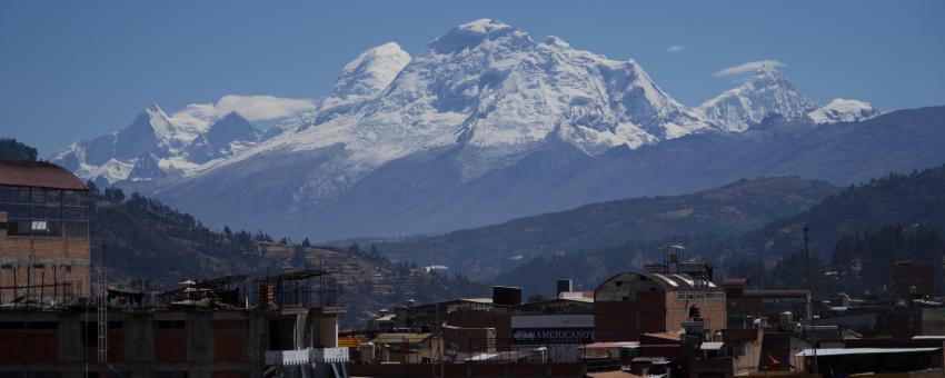 Huascaran from Huaraz Huascaran from Huaraz