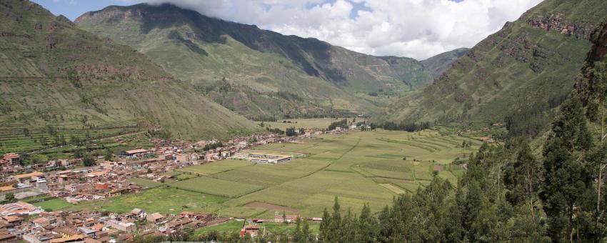Sacred Valley seen from Pisac ruins