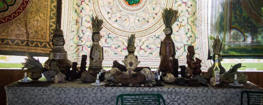 Ayahuasca altar