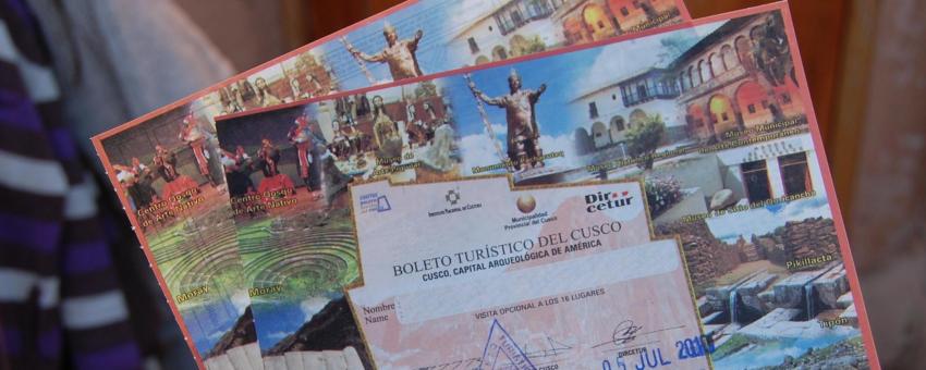 Boleto Turístico del Cusco - 130 Soles (USD 46.00)