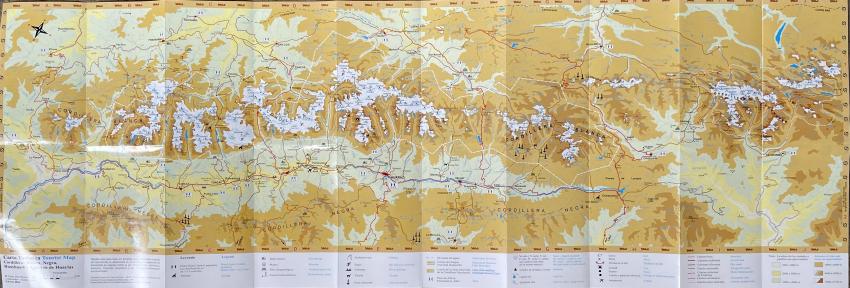 Map Cordillera Blanca y Huahhuash