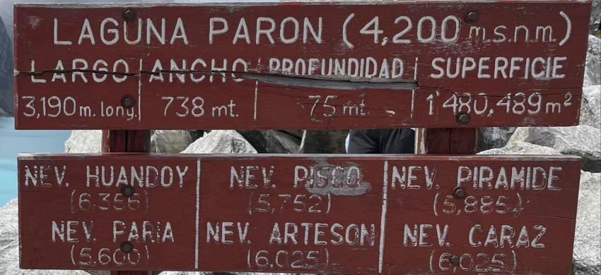 Lake Paron sign