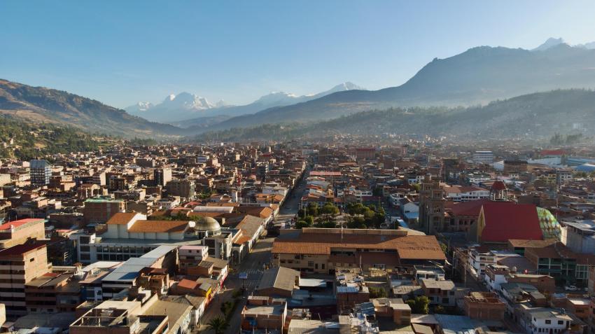 Huaraz from drone 1