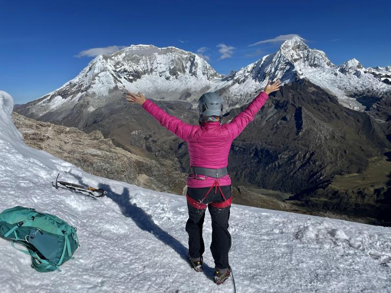 Top of Mateo Glacier