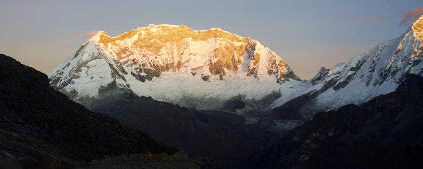 Sunrise on Huascaran Peak