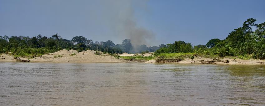 Deforestation on Tambopata River