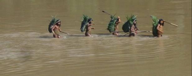 Mashco Piro Indigenous People in Tambopata River