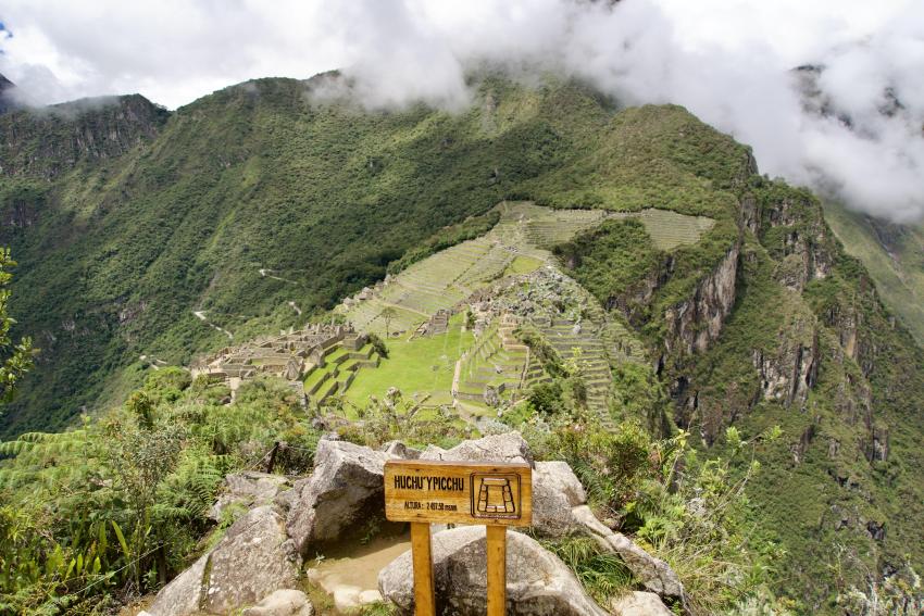 View from Huchuy Picchu View from Huchuy Picchu