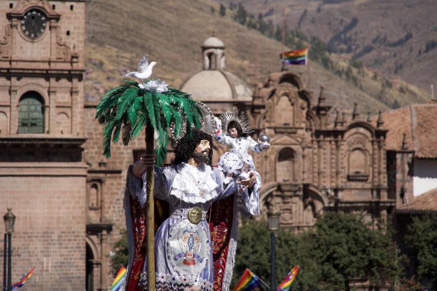 San Cristobal in procession for Corpus Christi