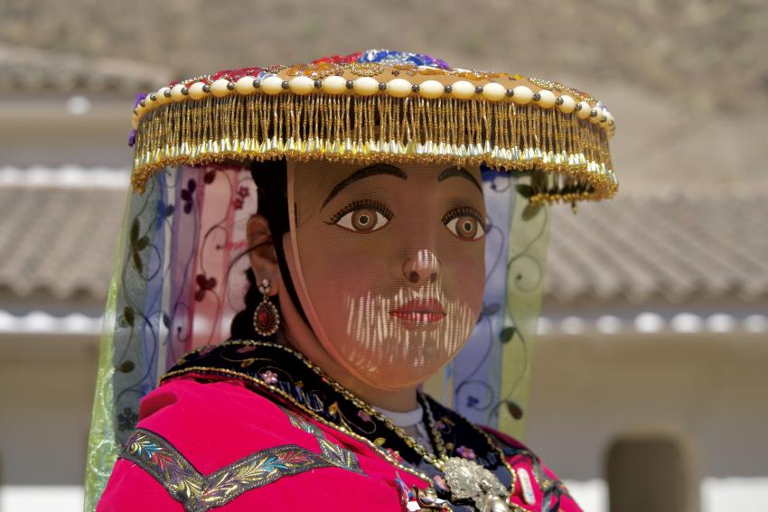 Andean dancer in costume