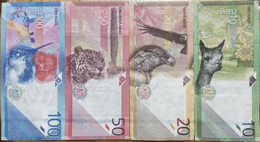 New Peruvian Nuevo Sol bills
