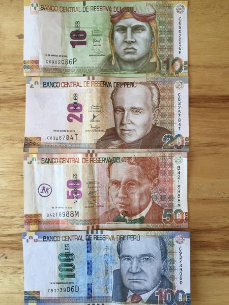 Old Peruvian Soles bills are still valid.