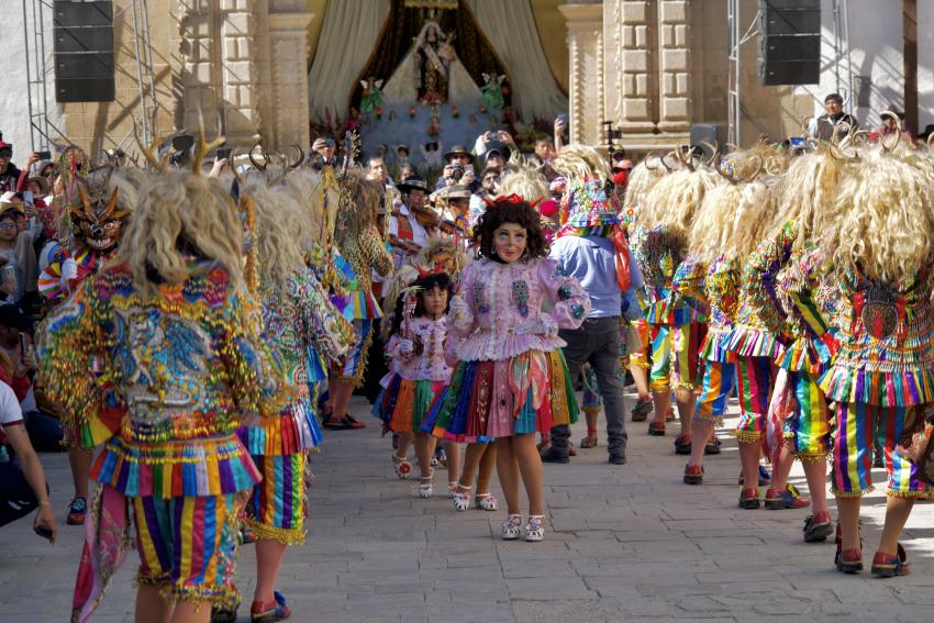 Saqra Dancers in Paucartambo, Cusco Region