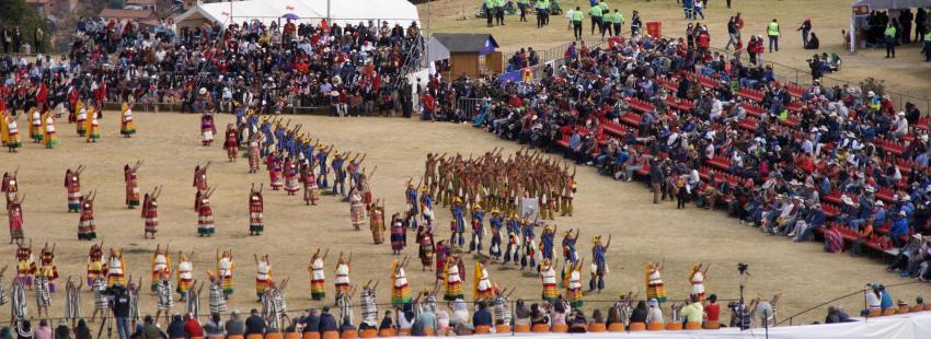 Inti Raymi bleachers at Sacsayhuaman 2022