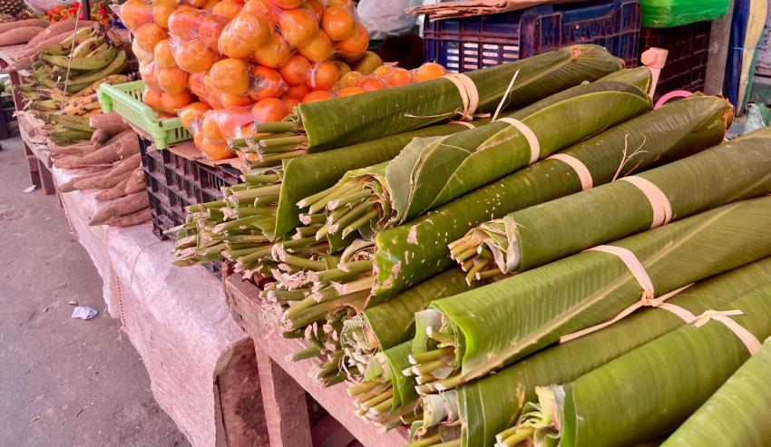 Bijao leaves for sale in Iquitos